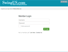 Tablet Screenshot of portal.swingus.com